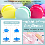 HASTHIP Snap Buttons Set for Sewing and DIY | 300 Sets with Snap Pliers and Bases