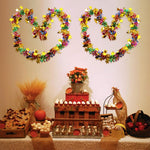 2Pcs Tinsel Garland Christmas Garland Decoration Hanging Garland 6.6ft Metallic Twist Multicolor Shining Garland for Birthday, Halloween, Home Decor, Party Decortion Items for Diwali Festival