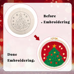 HASTHIP Punch Needle Set for DIY Christmas Tree Embroidery with Yarn and Hoop | Fun Craft Kit for Beginners and Kids