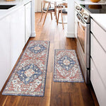 HASTHIP® Kitchen Mats for Floor Anti Slip, Water-Absorbent Polyester Floor Mat for Kitchen, Washable Soft Absorbent Rugs, 2 Sizes (40×60cm & 40×120cm)