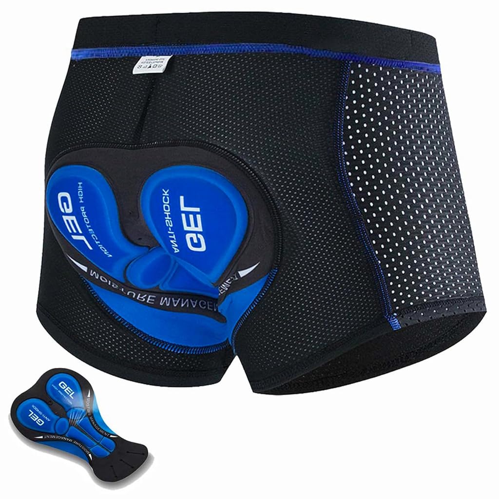 HASTHIP® CyclingShorts Cycling Shorts for Men & Women, 3D Gel Padded Bike Underwear, Breathable Quick-Dry Mountain & Road Biking Shorts, Lightweight Bicycle Liner