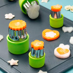 HASTHIP Fruit Vegetable Cookie Cutters Shapes Set for Kids with 20 Stainless Steel Molds