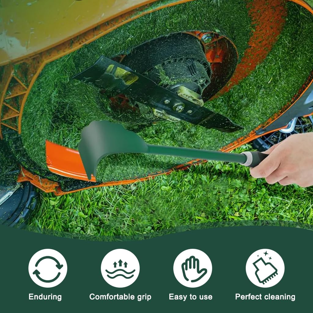 HASTHIP Lawn Mower Cleaning Scraper for Grass Build Up | 16 inch Metal Blade with Anti Slip Handle