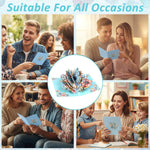 HASTHIP® 3D Pop-Up Butterfly Greeting Card, Handmade Floral Gift Card for Birthday, Anniversary, Friendship & Special Occasions, 5x7 Inch