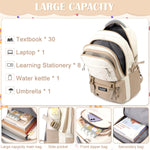 HASTHIP® Casual Backpackk with Cute Accessory 18.1 Inch Bookbags with Pendant Laptop Bag