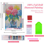 HASTHIP Diamond Painting Kits for Adults Flowers 12x16in with Full Drill Canvas | DIY Art Craft Set