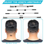 HASTHIP Eyeglasses Straps for Sports and Outdoor Use with 23–35cm Adjustable Fit | 3pcs Silicone Anti Slip Holders for Adults