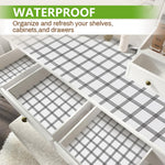 HASTHIP Cabinet Liner Mat for Shelves and Drawers with Anti Slip Check Pattern | 45cm x 300cm Waterproof PVC Sheet
