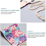 HASTHIP Canvas Pencil Wrap Case for Sketching with 72 Slots and Maple Leaves Print | Gift for Students