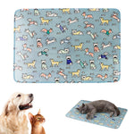 HASTHIP® Self-Cooling Pad for Dogs & Cats, Pressure Activated, No Water Needed Large Waterproof Mat for Heat Stroke Prevention for Stay Cool Indoor & Outdoor (60 * 45cm)