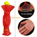 HASTHIP Hanging Watermelon Nets Bags for Trellis with Drawstring Closure 40CM 100pcs | Reusable Polypropylene Fruit Hammock