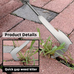 HASTHIP Stainless Steel Manual Weeder for Gardening with Built In Small Axe | Ergonomic Wooden Handle 11.8 in