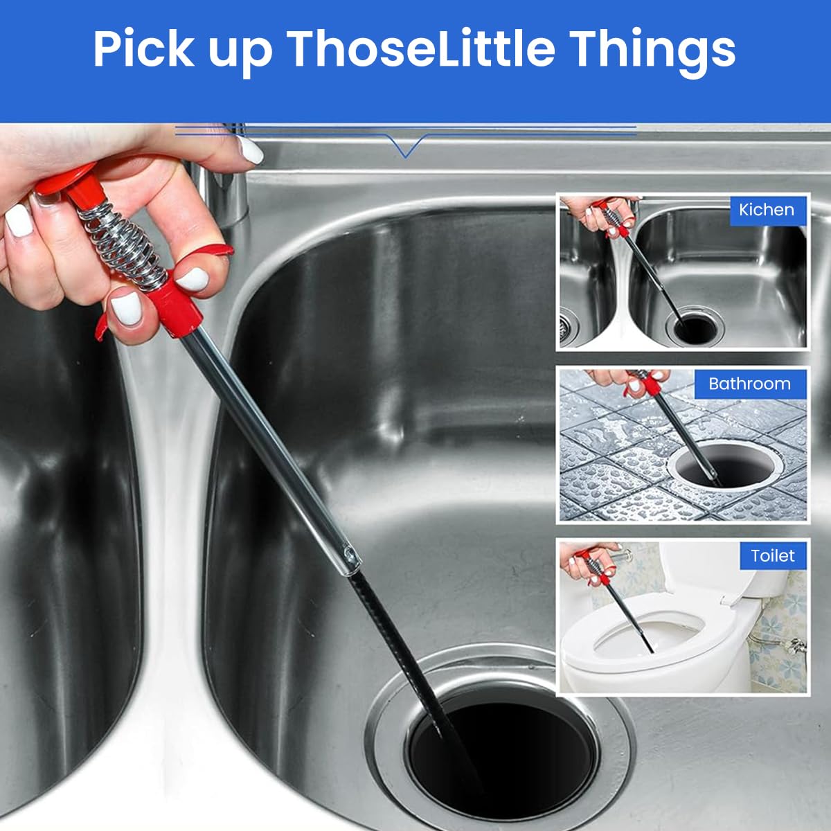 HASTHIP Magnetic Pick Up Tools Set for Automotive and Home Use with 30.7 in Telescopic Reach | Includes Inspection Mirror and Flexible Grabber