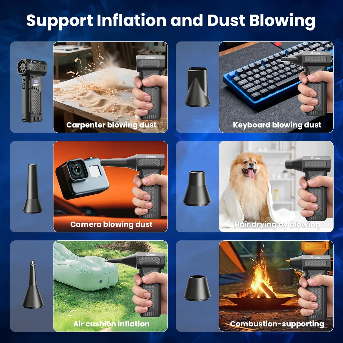 HASTHIP® High Speed Air Duster 130000RPM Turbo