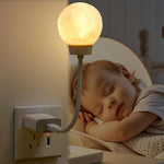 HASTHIP® Night Light for Kids, Voice Control Moon Night Light for Baby Nursery, USB Plug-in
