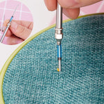 HASTHIP Punch Needle Set for DIY Embroidery and Tufting with 12PCS Needles & Wooden Handle | Ideal for Beginners and Crafts Enthusiasts