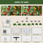 HASTHIP Automatic Drip Irrigation Timer with LCD Display and 10m PVC Tubing | USB Rechargeable Self Watering System