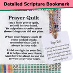 HASTHIP Prayer Quilt for Emotional Support featuring 3.9 in Size with Cross Inside | Comfort Gift