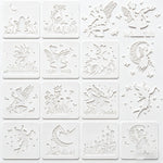 HASTHIP® Fairy Stencils for Painting Reusable PET Templates for Wood Glass Canvas Scrapbooking and Home Decor