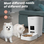 HASTHIP® L Wi-Fi Automatic Dog Cat Feeder App Control -Enabled Smart Cat Food Dispenser with Portion Control & Timer Setting, Dogs Feeder 1-10 Meals, Voice Record