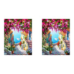 HASTHIP Paint by Numbers Art Kit for Home Décor featuring Mediterranean Scene 16x20 inches