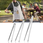 HASTHIP® BrandName 3PC 7/9/12 Inch Stainless Steel Cooking Tweezers - Long Kitchen & BBQ Tongs for Grilling, Serving, Roti, Chapati, Tortilla, Flatbread, Salad, Buffet, Outdoor Cooking