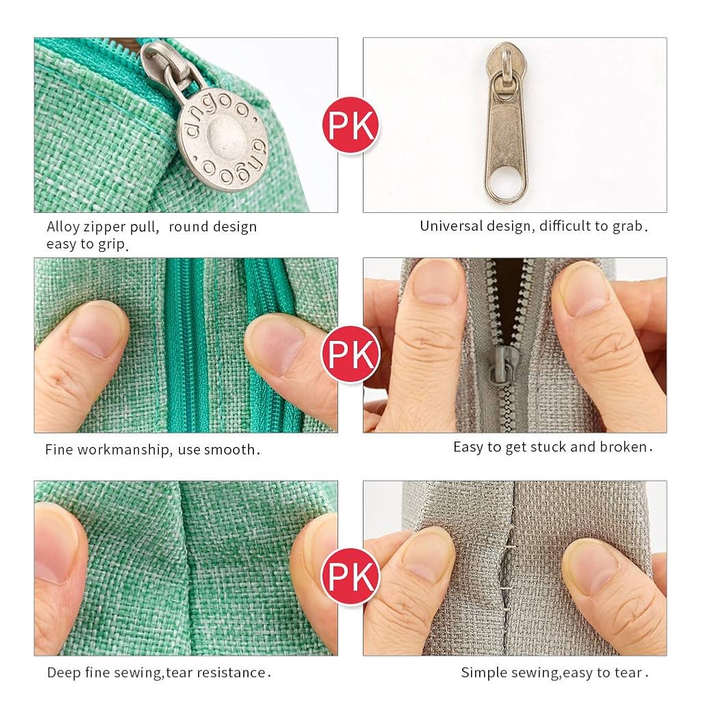 Climberty® Large Capacity Pencil Case, Pencil Pouches Aesthetic, Durable Storage Multiple Compartment Double Zipper Portable Capacity Pencil Pouch for College Student Teen, 20x11cm (Green)