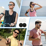 HASTHIP Specs Holder Strap Holder for Eyeglasses with Slide In Grippers 10 Pairs Black and White