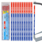 HASTHIP® 100Pcs Hacksaw Replacement Blades High Speed 24 TPI 12" Length Hack Saw Blade Carbon Strength Steel Cutting Hacksaw Blades with 24 Teeth, for Wood, PVC & Plastic