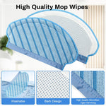 HASTHIP Filter Brush Mop Cloth Set for Ecovacs Deebot Ozmo 920 950 T5 N5 N8 | 2PCS Replacement Accessories