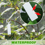 HASTHIP Plant Labels for Garden Organization with Open Loops 100 Count 2.4x11 cm PVC Tags