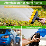 Garden Water Pipe Sprayer 4 Nozzle Irrigation Sprinkler Larger Irrigation Area Garden Sprayer Nozzle with Flow-Adjustment Connector