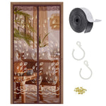 HASTHIP® Magnetic Screen Door 100x205 cm – Heavy Duty Mesh Curtain for Sliding, Front or Patio Doors, Hands Free Self Sealing Insect Protection, Pet and Kid Friendly Bug-Free Partition