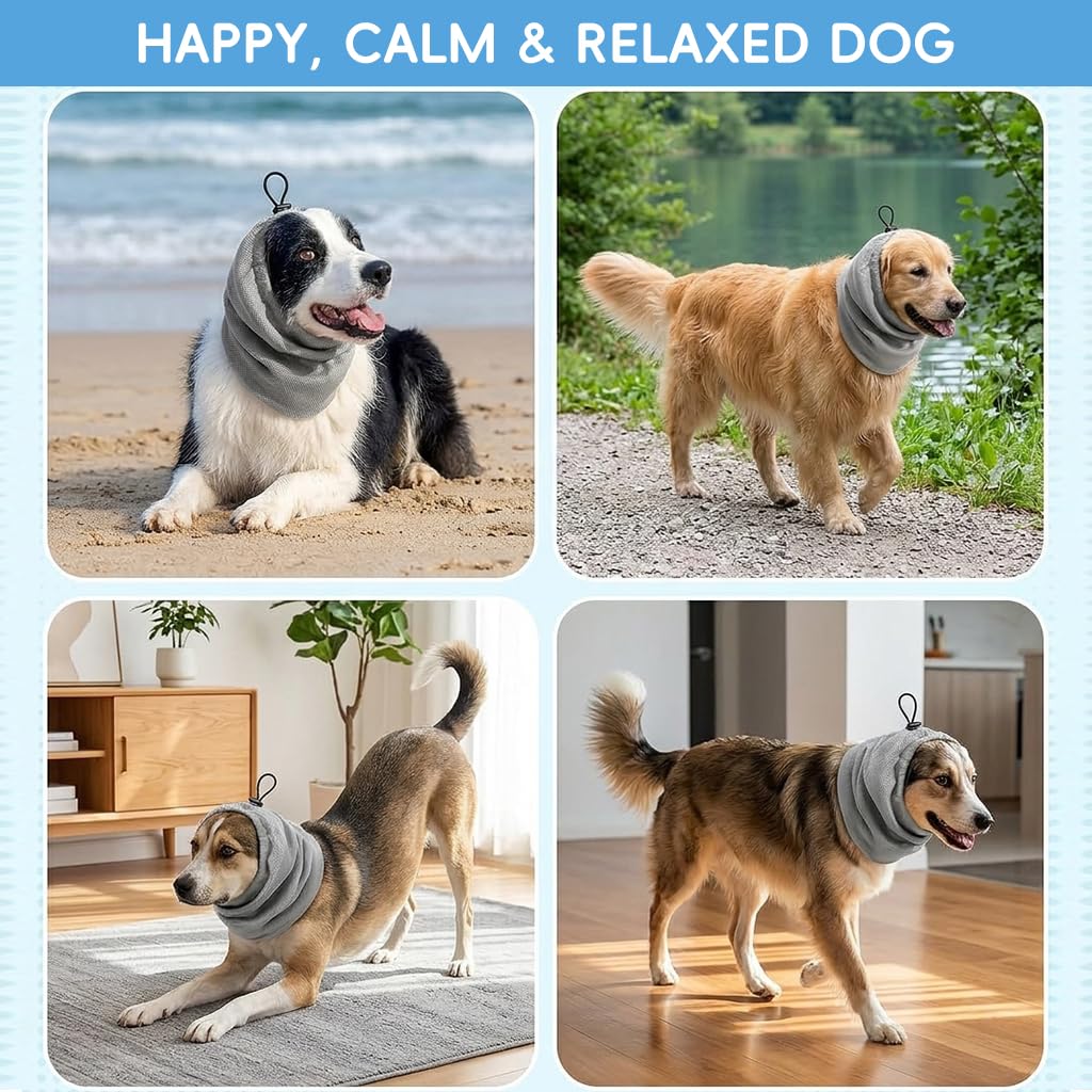 HASTHIP Dog Cooling Bandana Adjustable Cooling Neck Wrap L