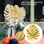 HASTHIP Golden Monstera Leaves for Home and Wall Decor featuring 12pcs 11.8 in Stems | DIY Crafts