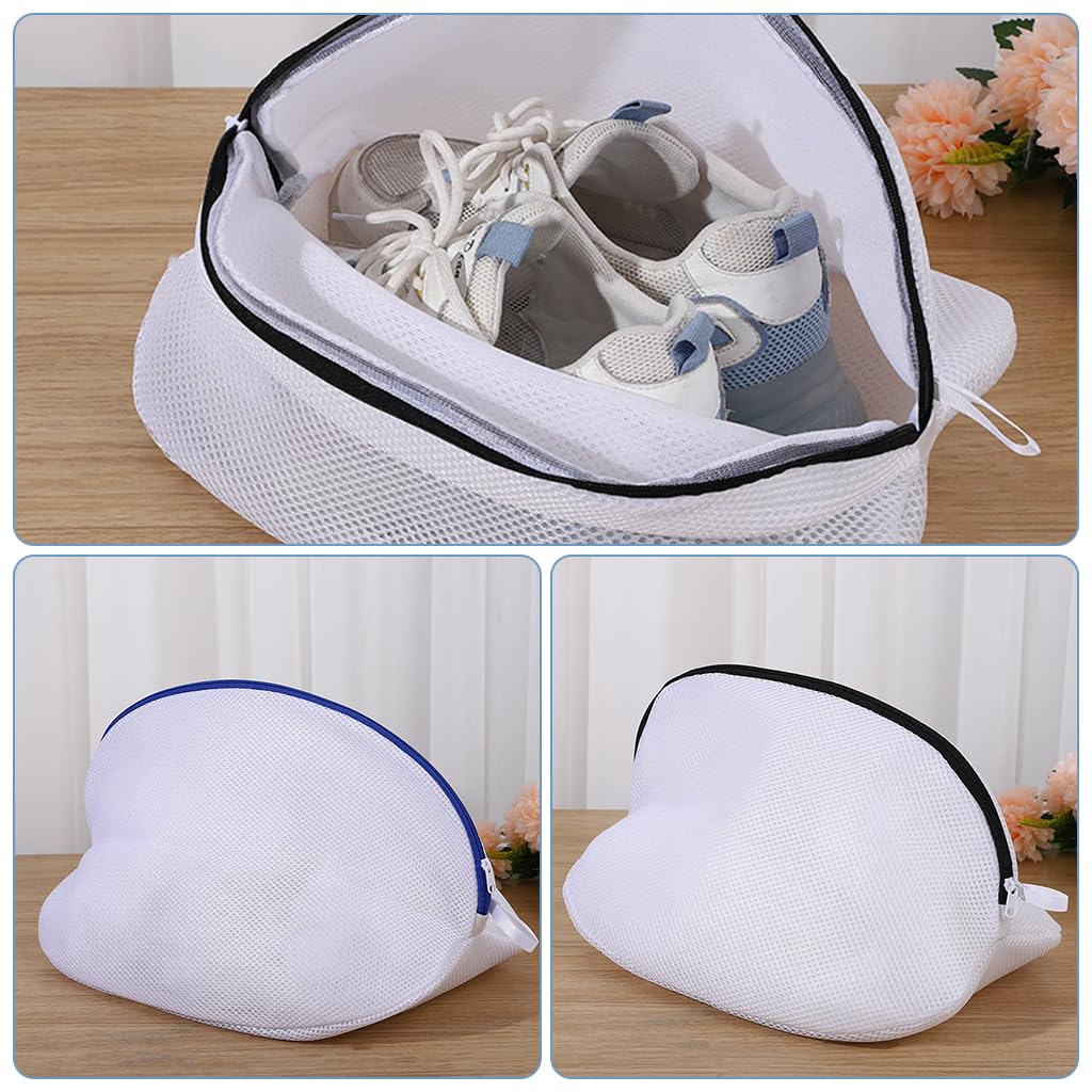 HASTHIP Laundry Bag for Shoes 17.7x11.8x11.8 in with Mesh Zipper Closure and Hanging Strap