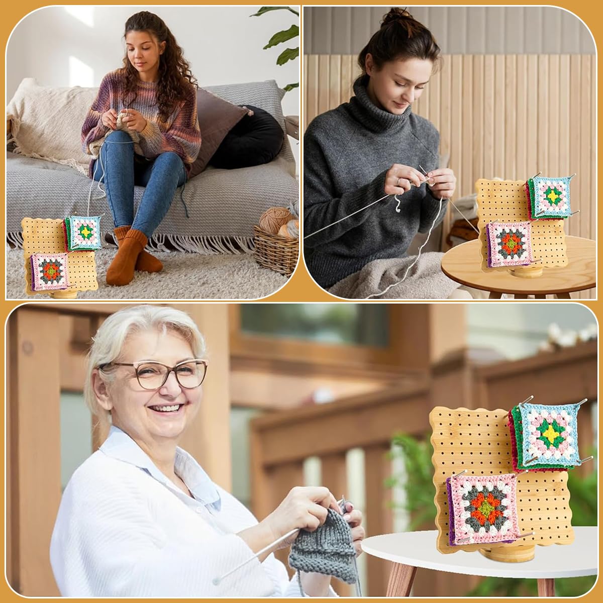 HASTHIP Tunisian Crochet Hook Set for Afghan Blankets with 23 pcs Aluminum and Bamboo Tools