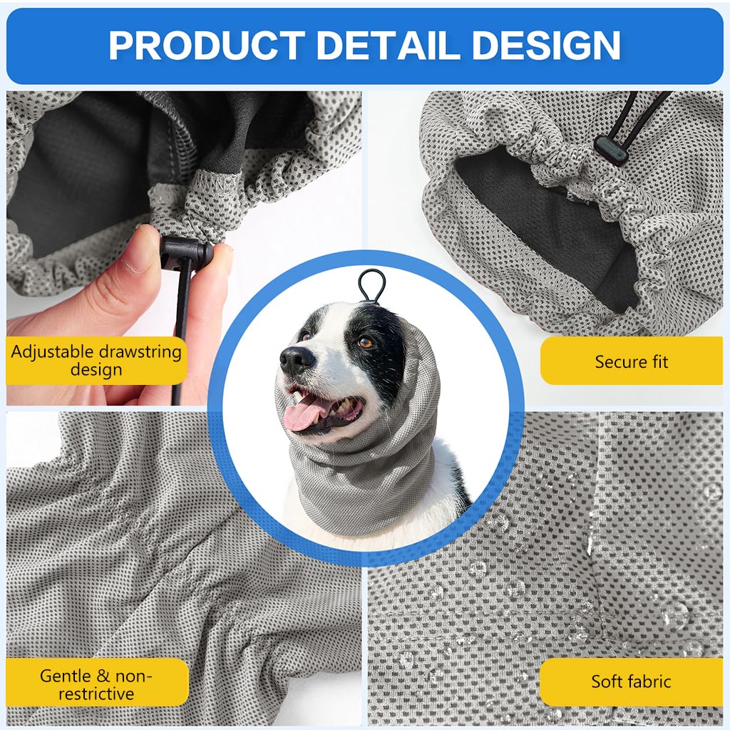HASTHIP Dog Cooling Bandana Adjustable Cooling Neck Wrap L