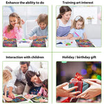 HASTHIP Diamond Painting Kit for Home Wall Art with 12x16 in Eye Design | 2 PCS Set