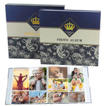 HASTHIP Photo Album for 4x6 and 5x7 Photos with 600 Pockets and Vintage Embossed Cover | Blue