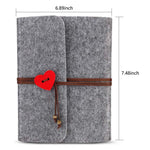 HASTHIP® Photo Album Felt Cover Scrapbook Memory Book Hand Made DIY with 30 Sheets Mothers Day Gift for Mom Wedding Baby Journal Grey 7.5 X 6.9 Inch 90PCS