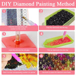 HASTHIP Diamond Art Painting Kit for Home Wall Decor featuring 4PCS 11.8 x 11.8 in Scenery | DIY Gift for Beginners