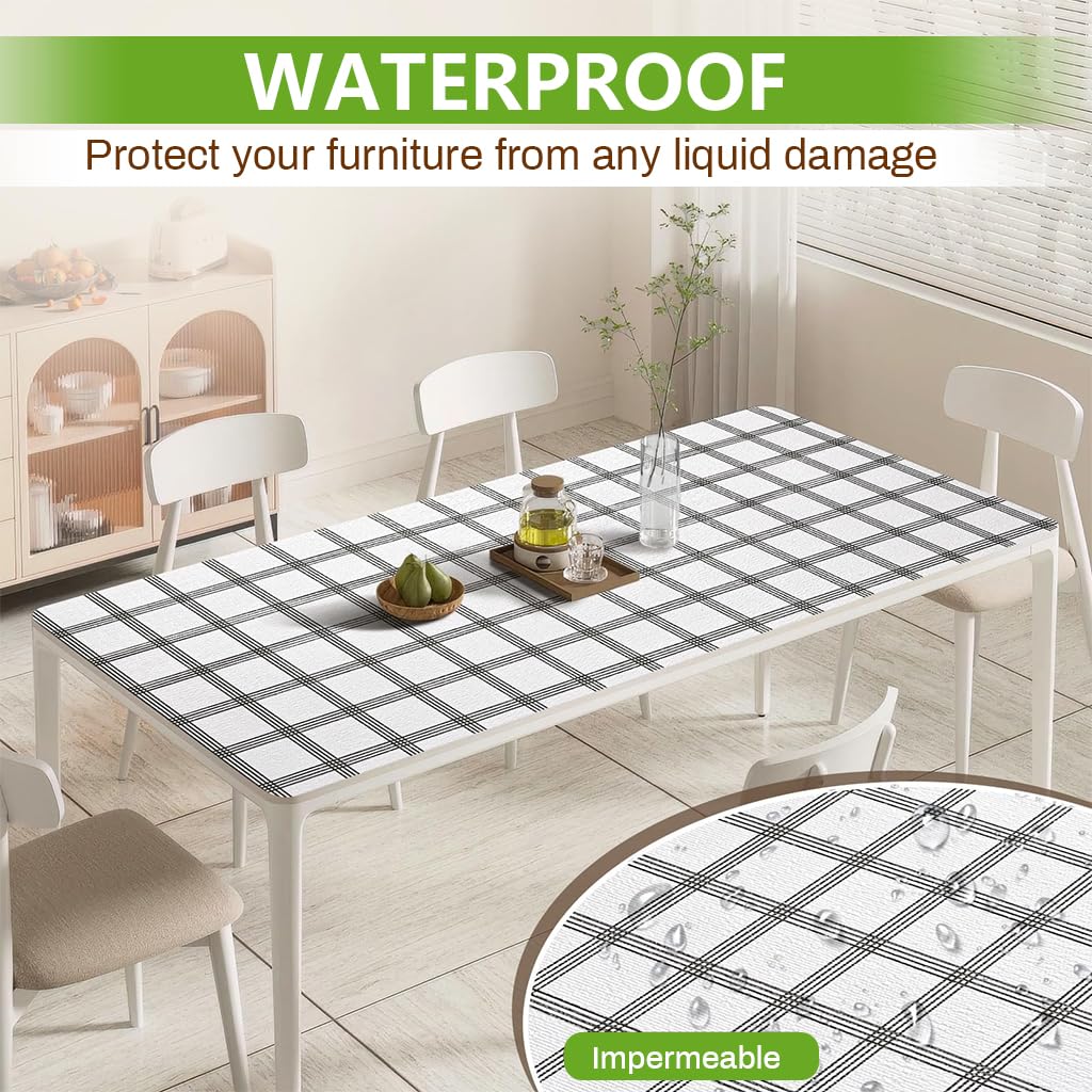 HASTHIP Cabinet Liner Mat for Shelves and Drawers with Anti Slip Check Pattern | 45cm x 300cm Waterproof PVC Sheet