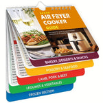 HASTHIP Magnetic Air Fryer Cooking Times Guide for Oven Use with 7x6 in Chart | Color-Coded Recipe Reference