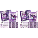 HASTHIP Kuromi Stationery Gift Box for Girls including 9 Piece Journal Set with Diary and Stickers | Perfect Birthday or School Gift