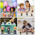 HASTHIP Action Figures Set for Desk Decoration with 6PCS Featuring Harry Hermione Ron | 10 cm Collectible Showpiece