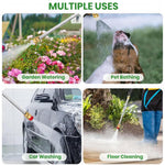 HASTHIP Water Sprayer Gun for Gardening and Car Washing with 2 Nozzles | Aluminum Alloy Body