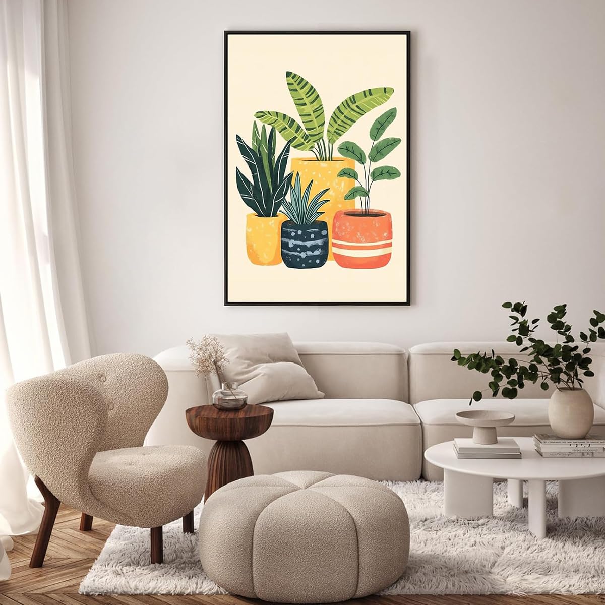 HASTHIP Paint by Numbers Kit for Adults and Kids featuring 40x50cm Canvas | Acrylic Botanical Art Set