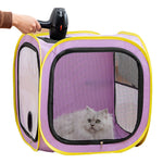 HASTHIP® Pet Cat Dog Drying Box,Portable Foldable Cat Drying Room,Drying Crate Cage for Small Medium and Large Dogs (Purple)-Purple