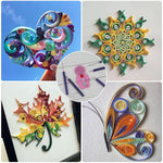 HASTHIP Paper Quilling Kit for DIY Crafts with 900 Strips and Complete Tool Set | Multi Color Designs